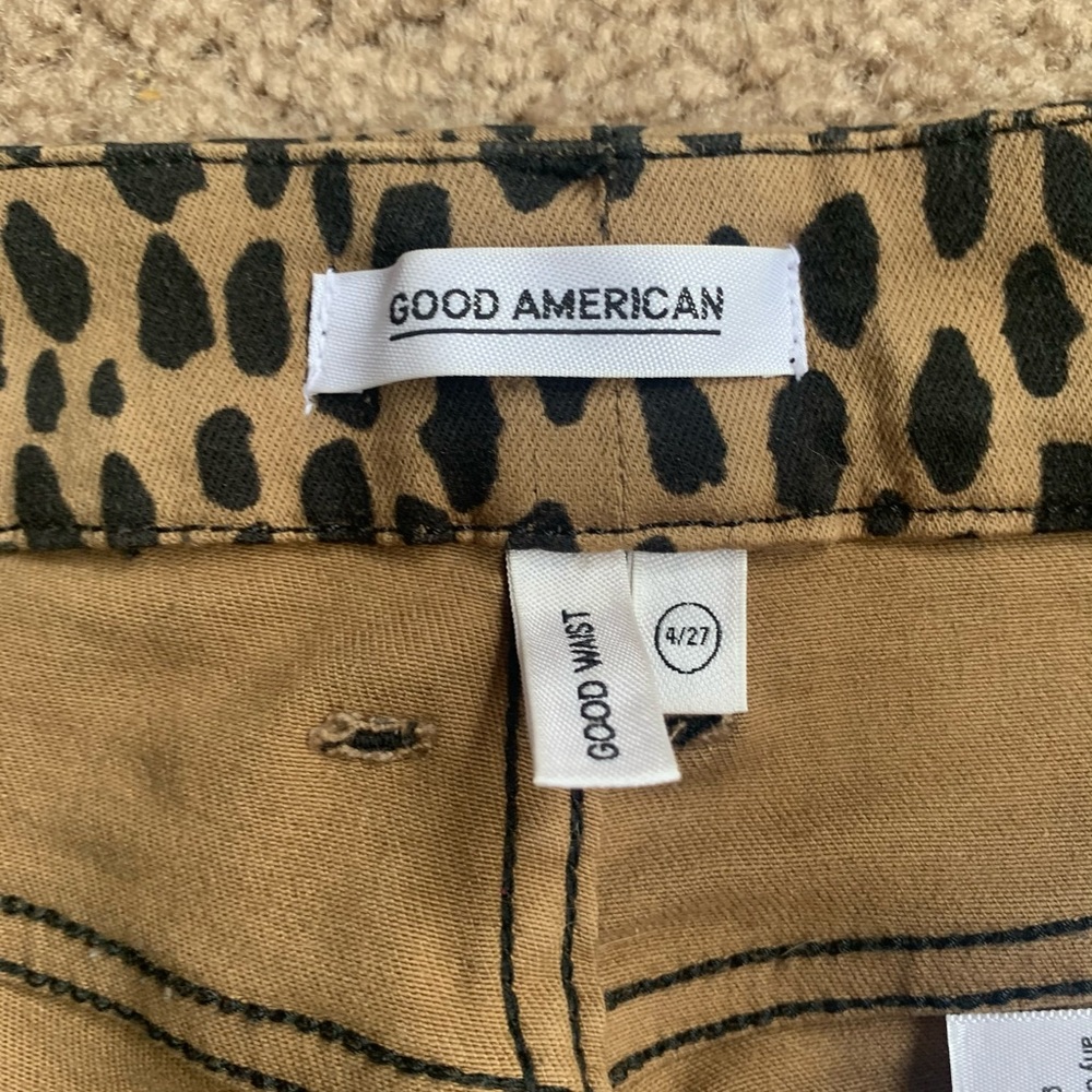 Leopard print Good Waist Good American jeans